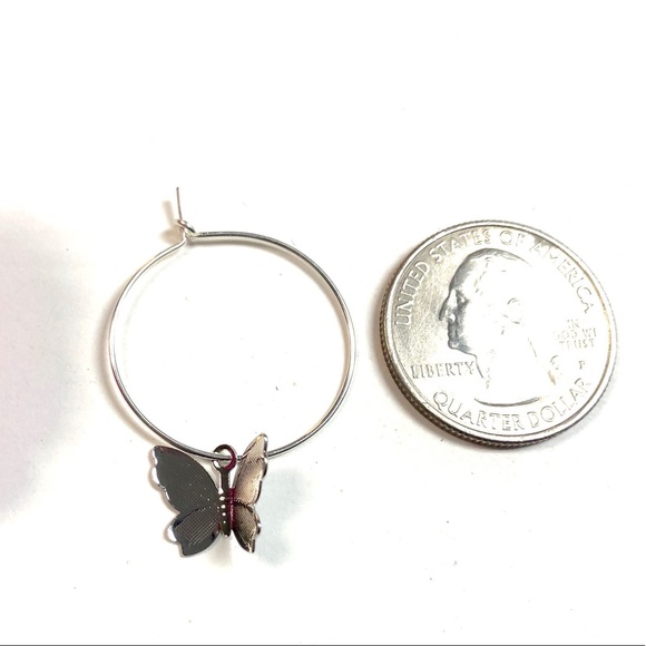 Butterfly Earrings, Hoops, Dragonfly, Insect, Bee - Picture 4 of 8